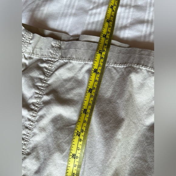 JM Collection Women's Pants Size 12 White Cotton Spandex Cropped. Capri - Picture 9 of 14